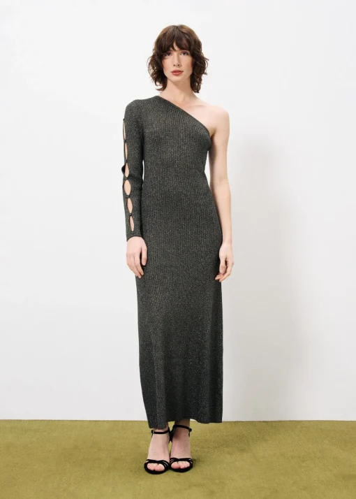 ADNISE Black Dress