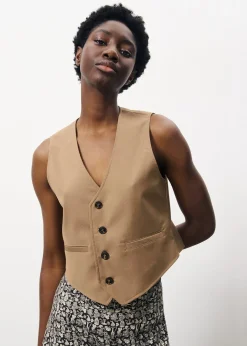 ALIX Brown Waistcoat
