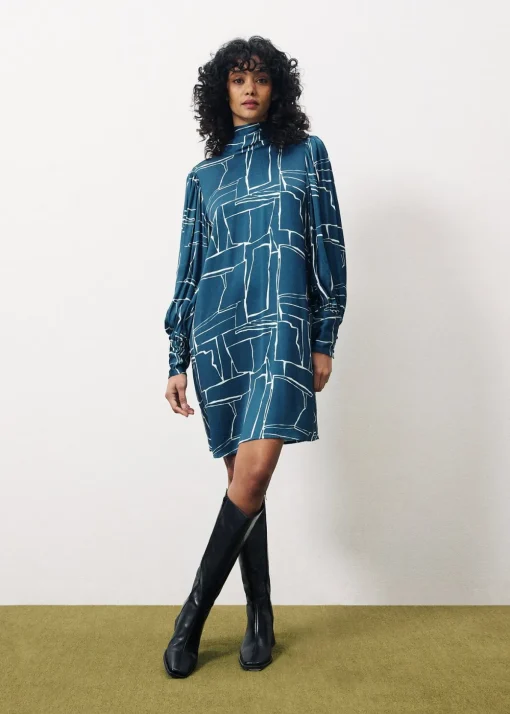 CALANDRA Blue Dress