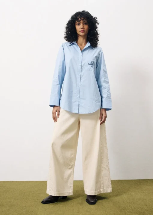 CALANTHA Blue Shirt