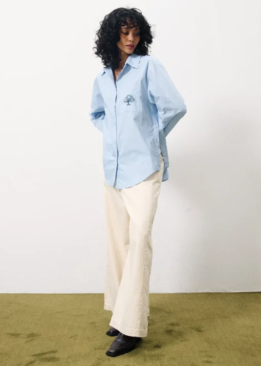 CALANTHA Blue Shirt