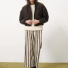 CARREN Brown Bomber Jacket