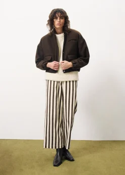 CARREN Brown Bomber Jacket