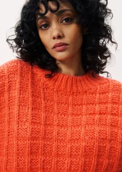 CHJARA Orange Sweater
