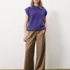 CHRISLINE Purple Sweater