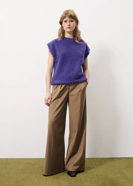CHRISLINE Purple Sweater