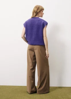 CHRISLINE Purple Sweater
