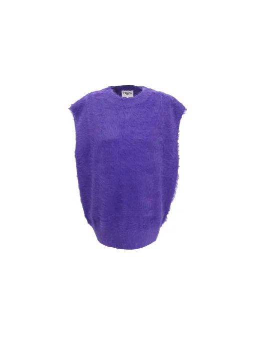 CHRISLINE Purple Sweater