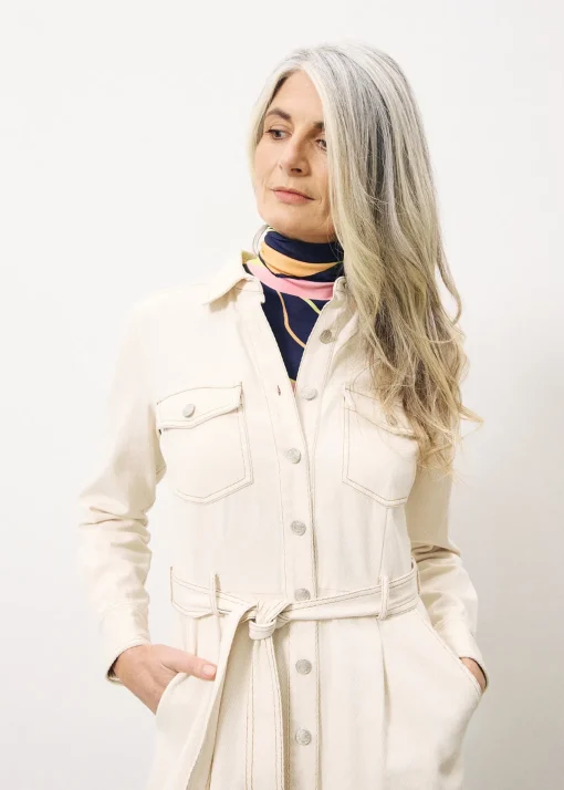 CLOTILDA Beige Dress