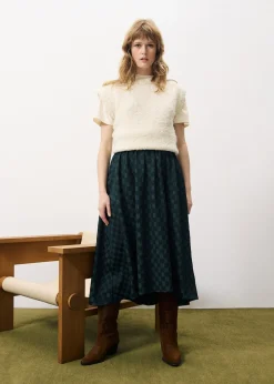 EMANUELLE Green Skirt