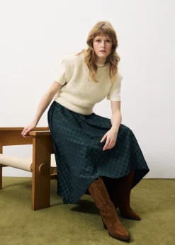 EMANUELLE Green Skirt