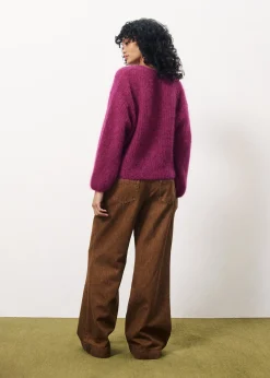 ENORAH Purple Cardigan