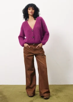 ENORAH Purple Cardigan