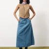 ERMELINE Blue Skirt