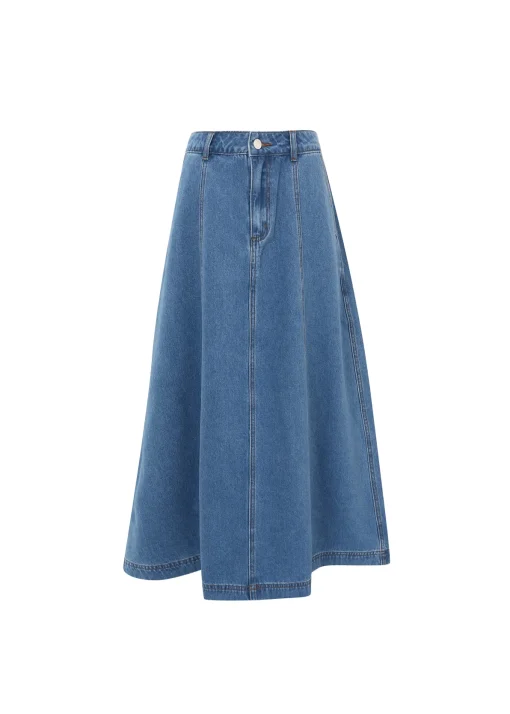 ERMELINE Blue Skirt