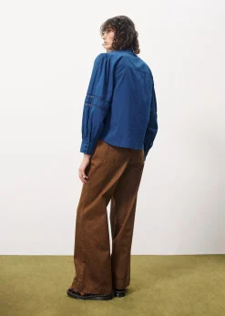 EVALEEN Blue Blouse