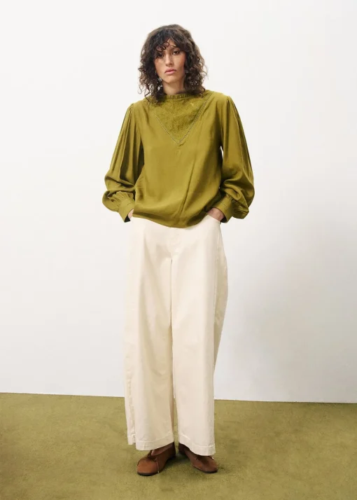 LISENN Green Blouse