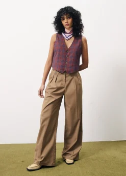 LORINA Brown Pants