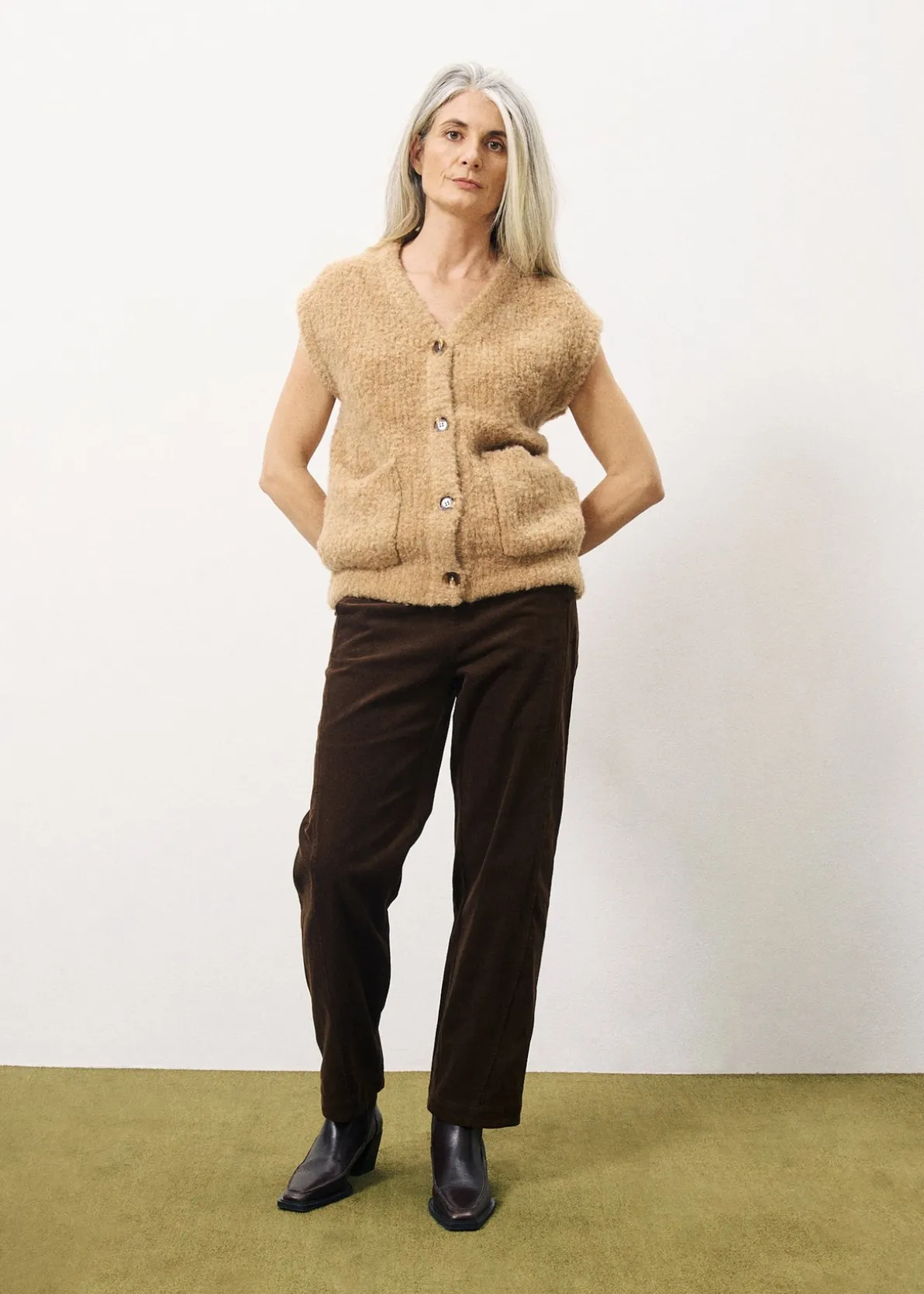 MAGALY Brown Cardigan