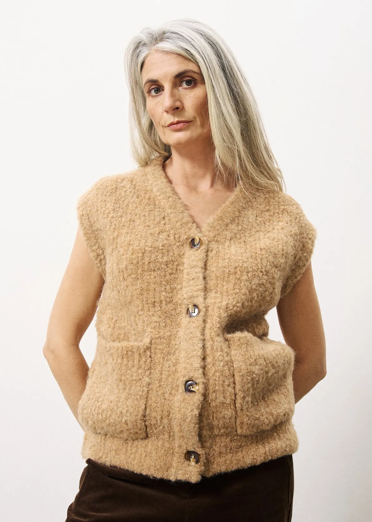 MAGALY Brown Cardigan