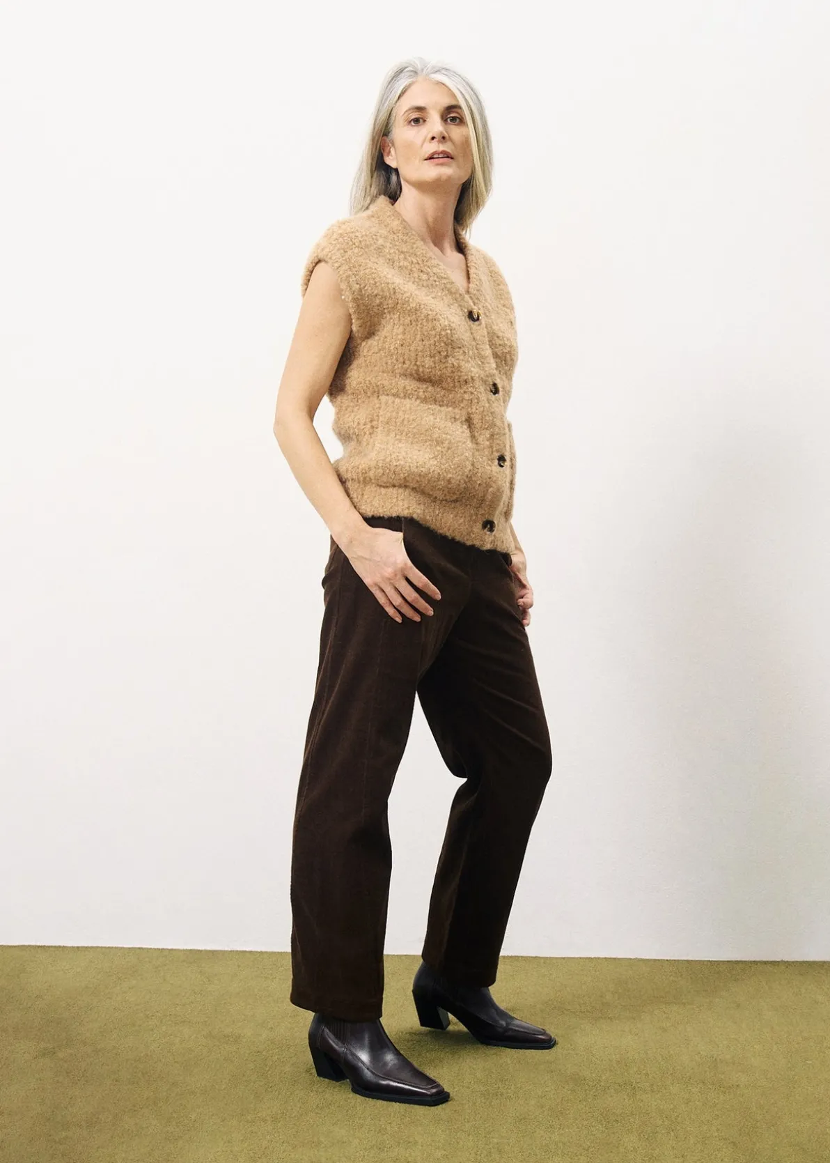 MAGALY Brown Cardigan