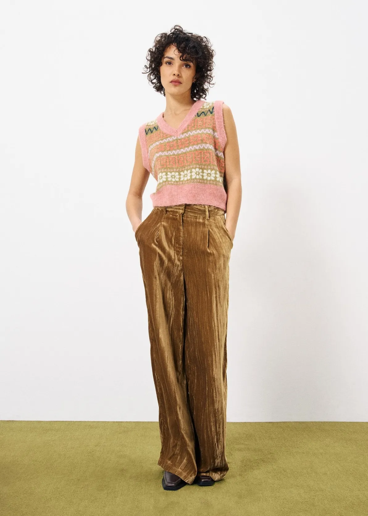 MANOLA Light Pink Sweater