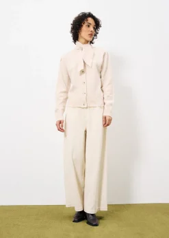 PERLINE Beige Cardigan