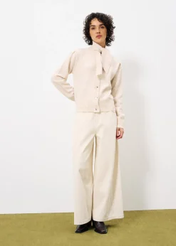 PERLINE Beige Cardigan