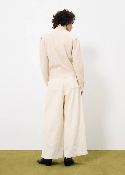 PERLINE Beige Cardigan