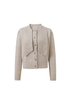 PERLINE Beige Cardigan