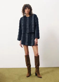 ROMANE Blue Skirt