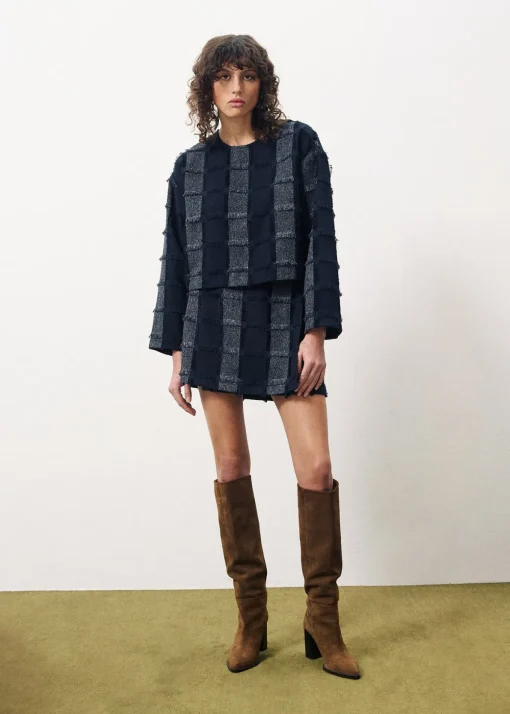 ROMANE Blue Skirt