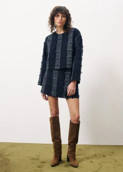 ROMANE Blue Skirt