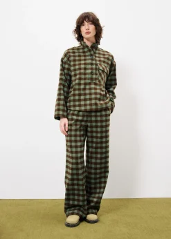 SOLAINE Green Blouse