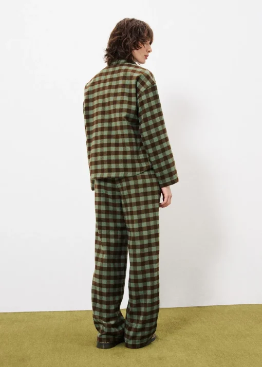 SOLAINE Green Blouse