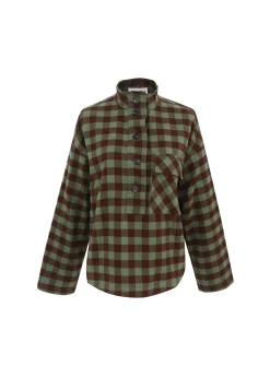 SOLAINE Green Blouse