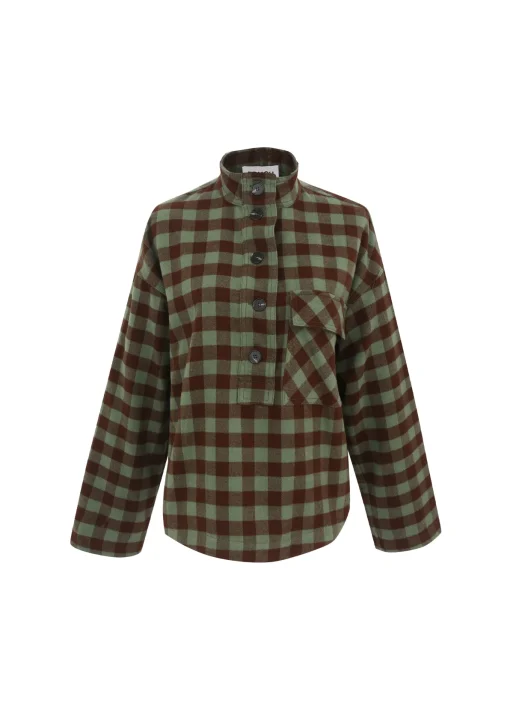 SOLAINE Green Blouse